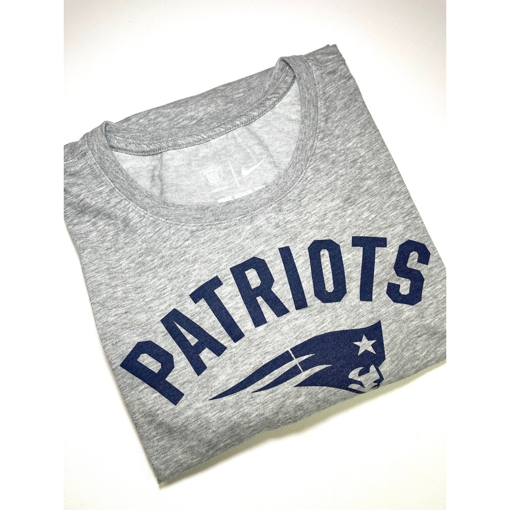 Nike New England Patriots NFL Training Dri-Fit Gray T-Shirt Mens XL 0199